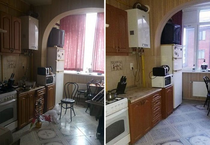 Генеральная уборка кухни в большой квартире Генеральная уборка кухни в большой квартире